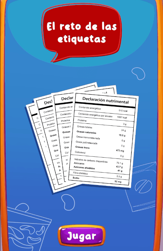 Clasificador de etiquetas nutrimentales