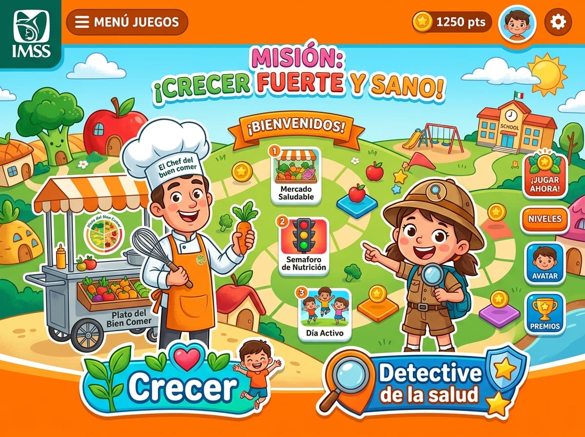 Minijuegos Nutrición y Salud IMSS